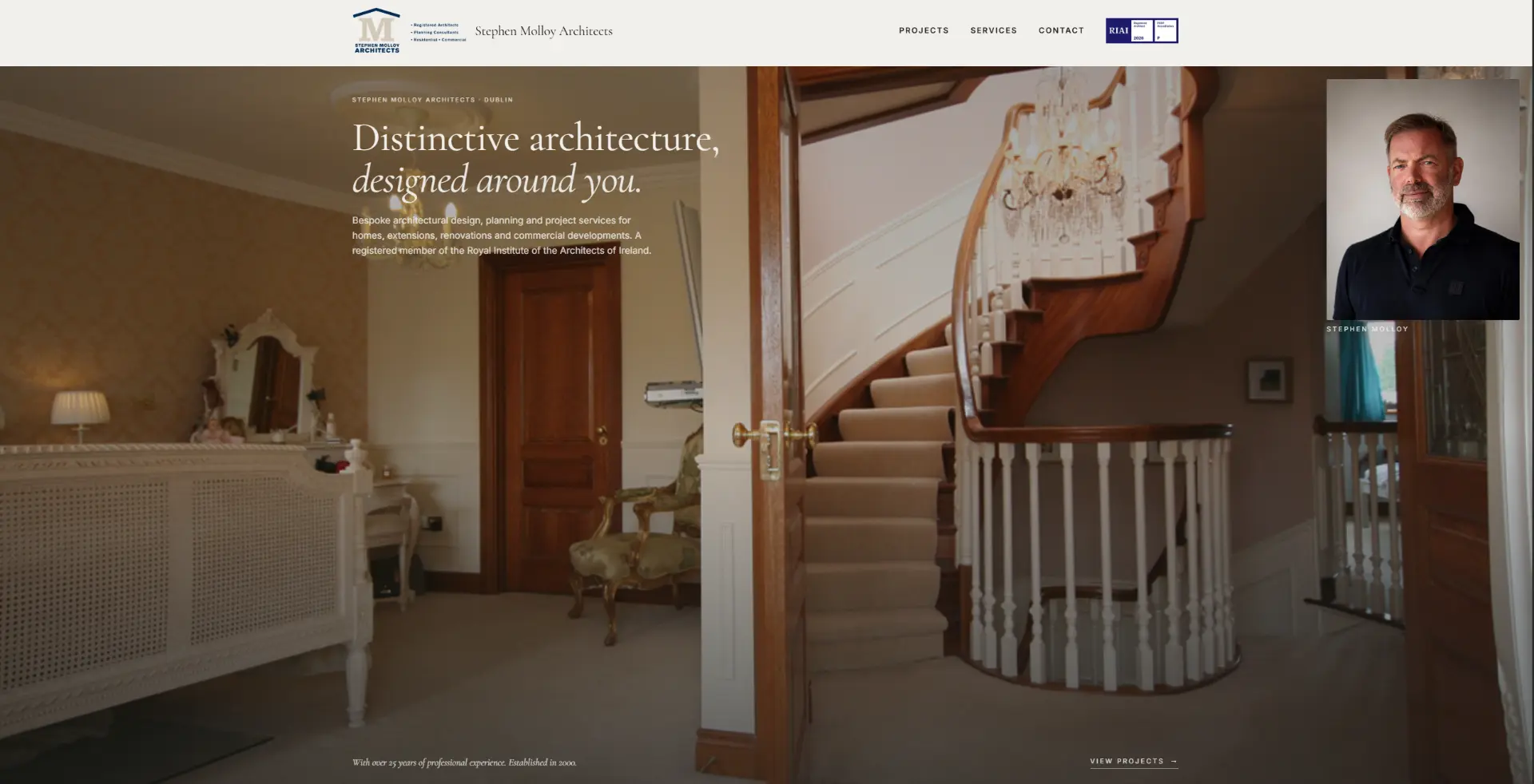 Stephen Molloy Architects website preview
